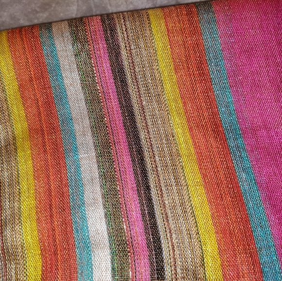 Multicolor Striped Scarf Shawl - Picture 4 of 6